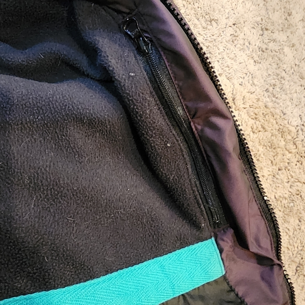All In Motion Girls Hooded Purple Puffer Jacket Size XL 14/16 - Picture 11 of 16